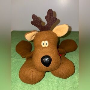 Vintage Hallmark Chocolate Brown Reindeer Plush